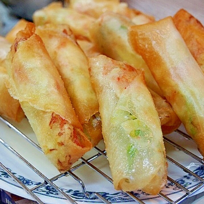 カニカマとキャベツの春巻き レシピ 作り方 By よっちごはん 楽天レシピ